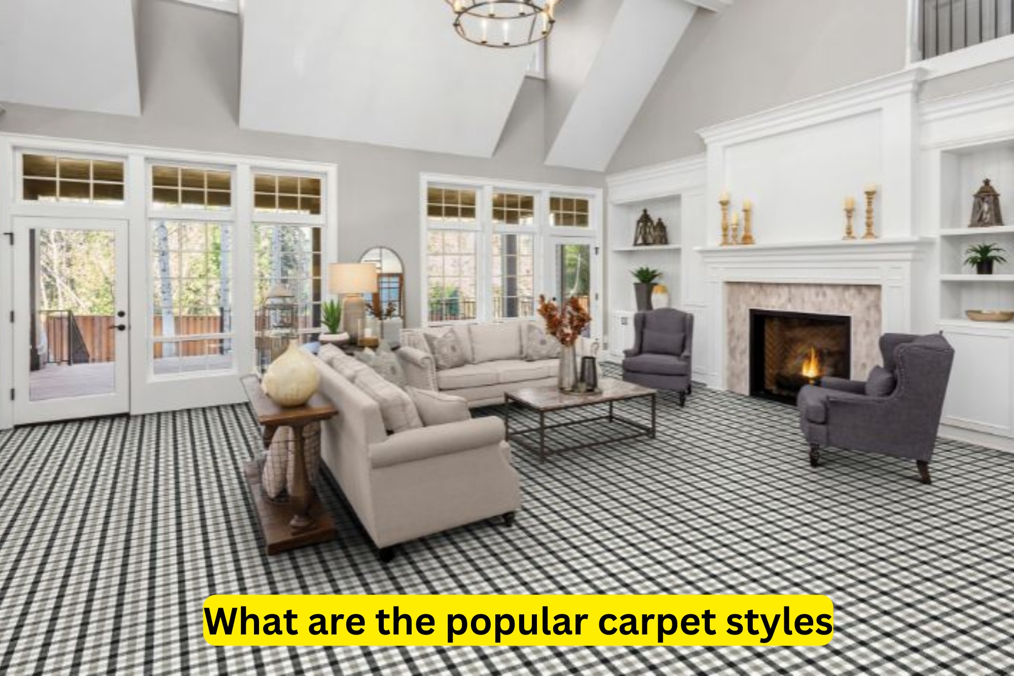 What are the popular carpet styles?